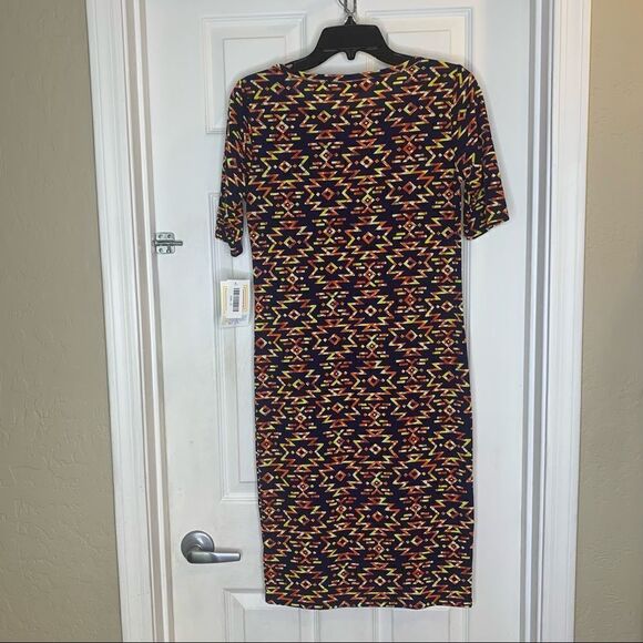 LuLaRoe Women Dress, NEW Julia Stretch Fitted Knee Length Aztec Print, Size S - Picture 5 of 9